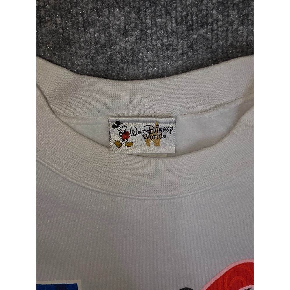 Vintage Mickey Mouse Disney Epcot Center 2000 White Crewneck Sweatshirt Size XL - Picture 5 of 11